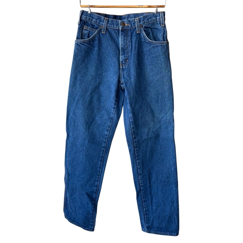 Dickies Medium Blue Cotton Denim Jeans Size 31 UL (Tall) FLAW